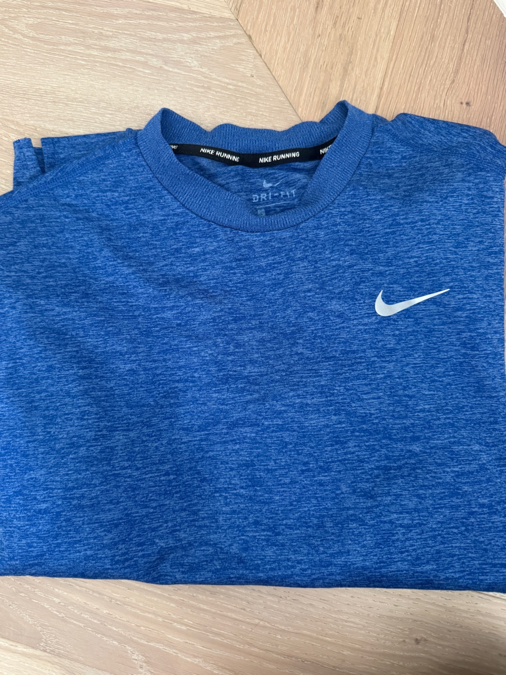 Nike Blue LARGE Dri-FIT Running Shirt